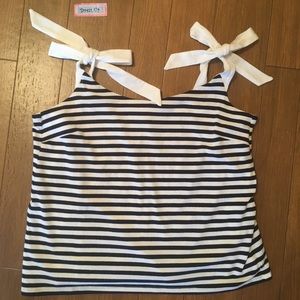 J. Crew striped Crop Top